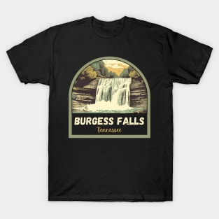 burgess falls state park vintage hiking nature adventure outdoors T-Shirt